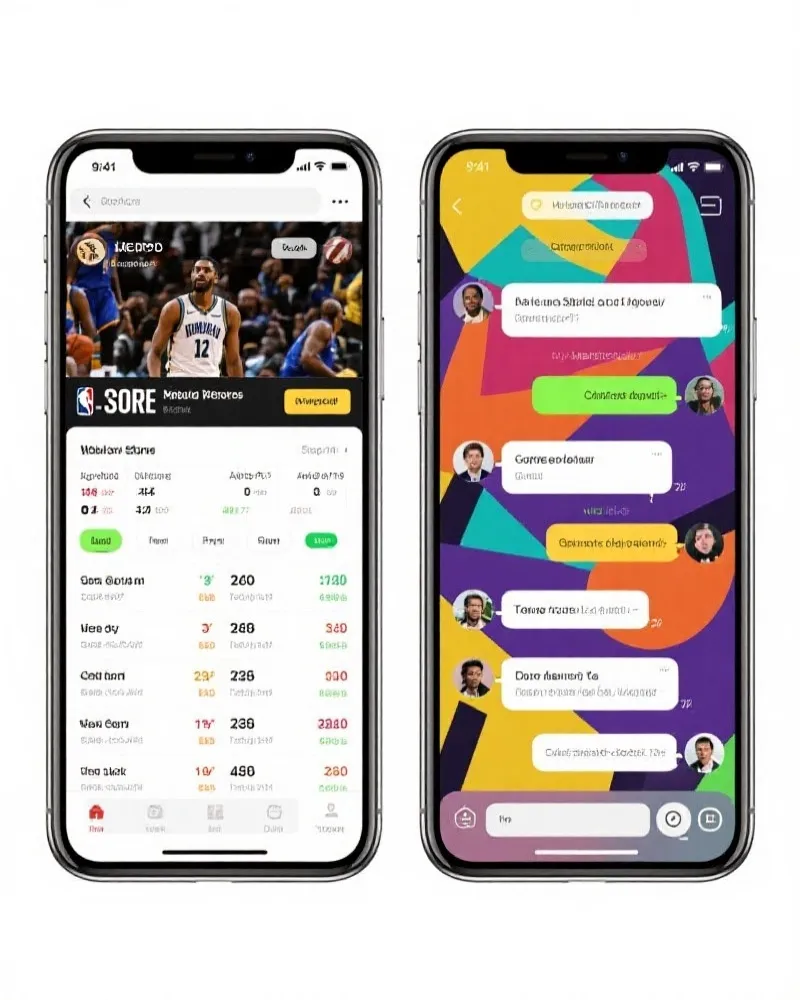 虎扑体育 App Interface